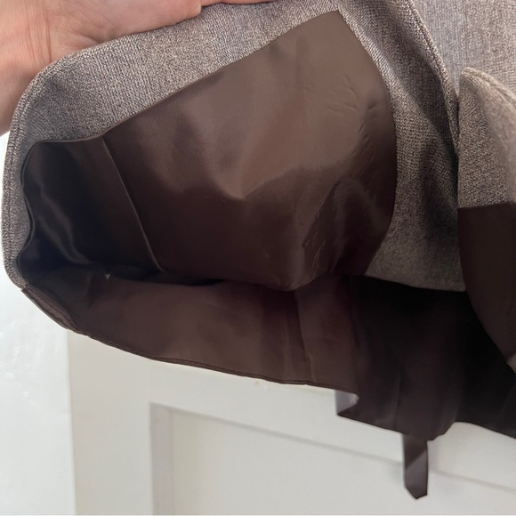 Vintage men's glen check suit vest grey brown button front adjustable - Picture 7 of 12